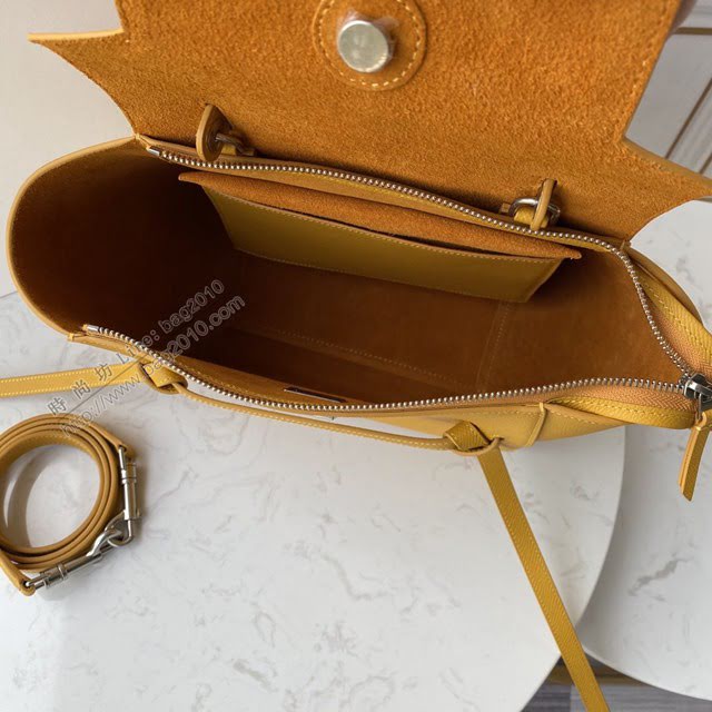Celine女包 賽琳經典款中號女包 Celine belt bag 掌紋牛皮鯰魚包 189153  slyd2207